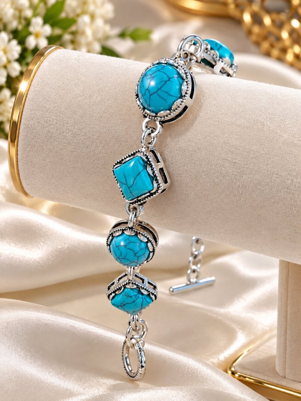 Turquoise stone bracelet